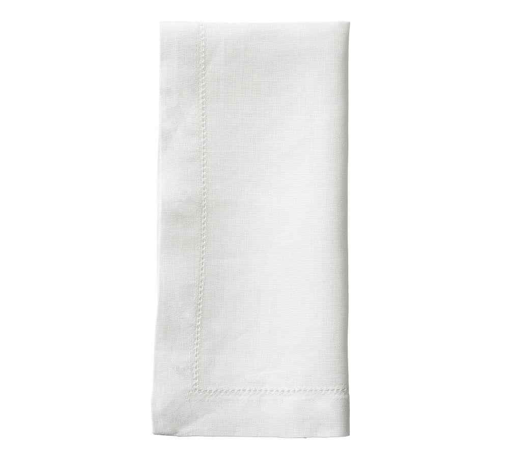 Classic Belgian Flax Linen Hemstitch Napkins
