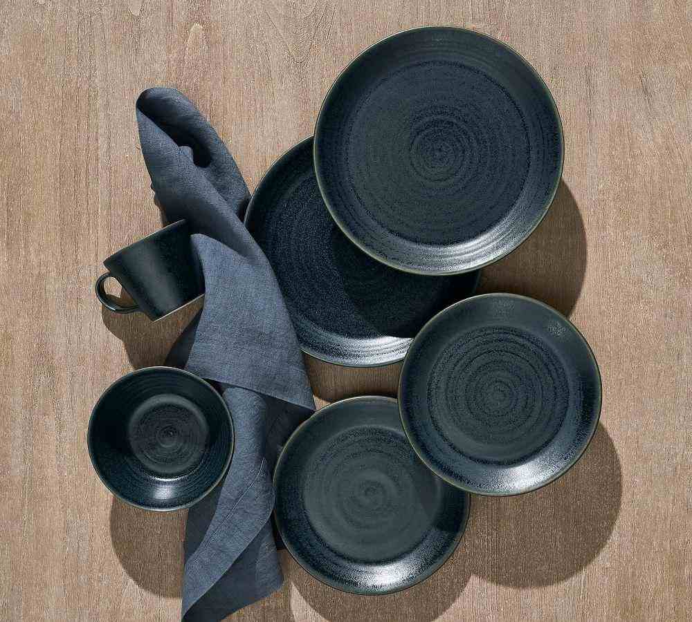 Larkin Reactive Glaze Stoneware Mugs- Set of 4 - Sand