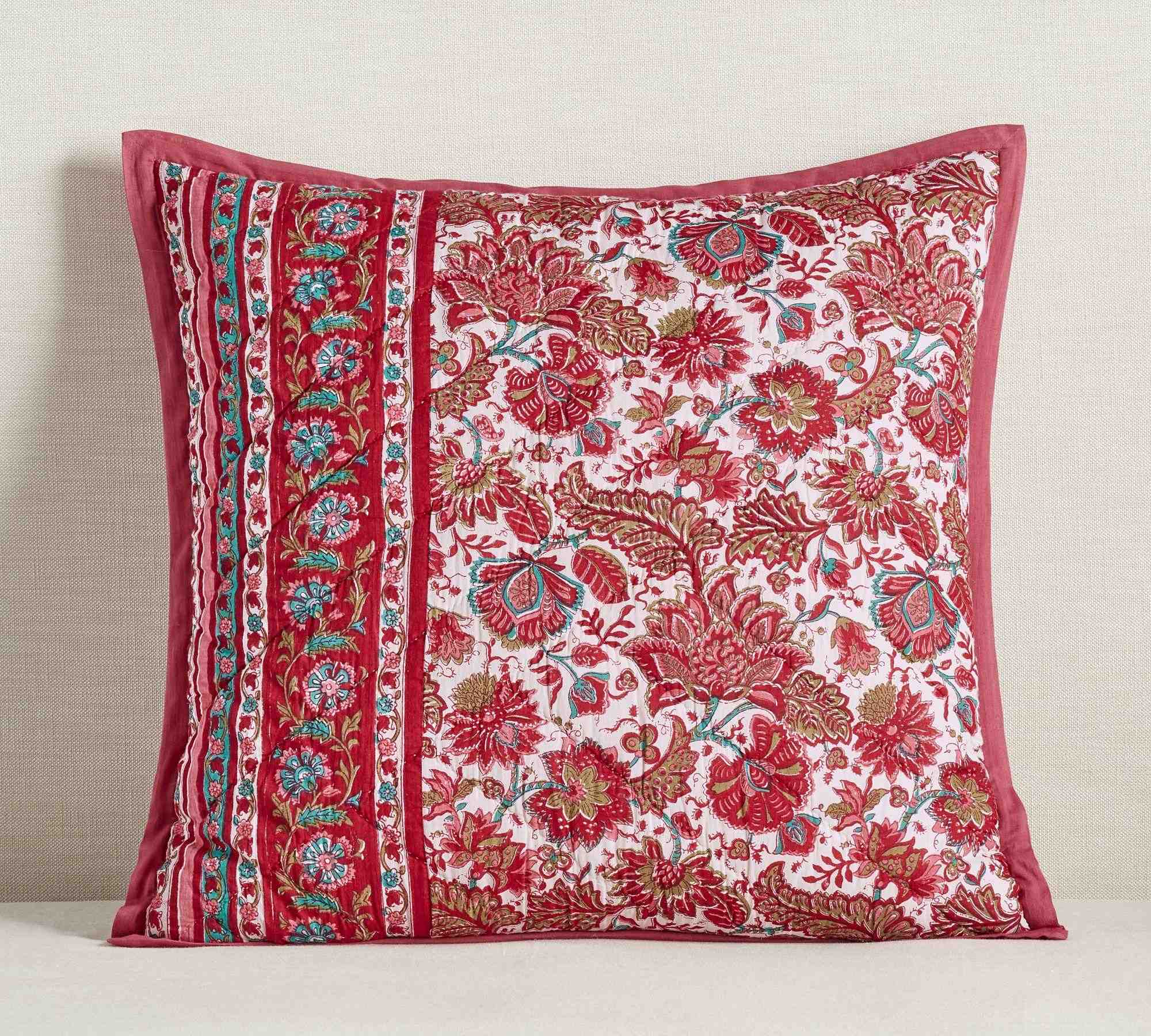 Jane Handcrafted Reversible Quilted Sham
