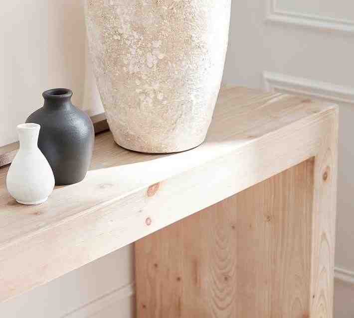 Folsom 52 Inches Open Console Table, Desert Pine