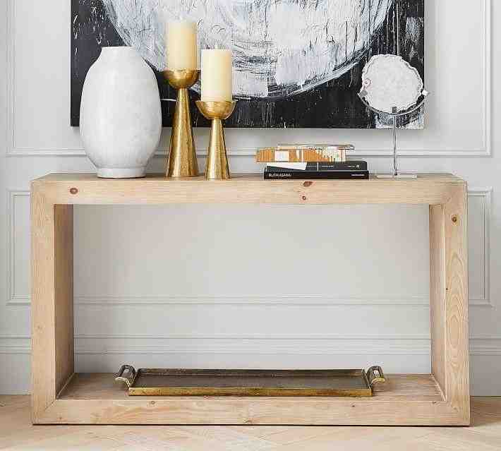 Folsom 52 Inches Open Console Table, Desert Pine