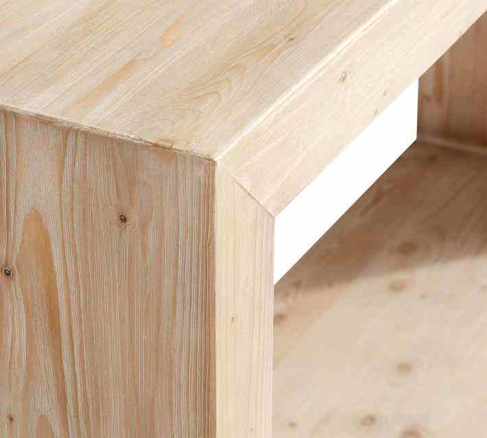 Folsom 52 Inches Open Console Table, Desert Pine