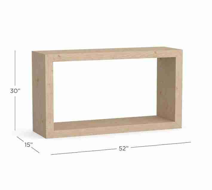 Folsom 52 Inches Open Console Table, Desert Pine