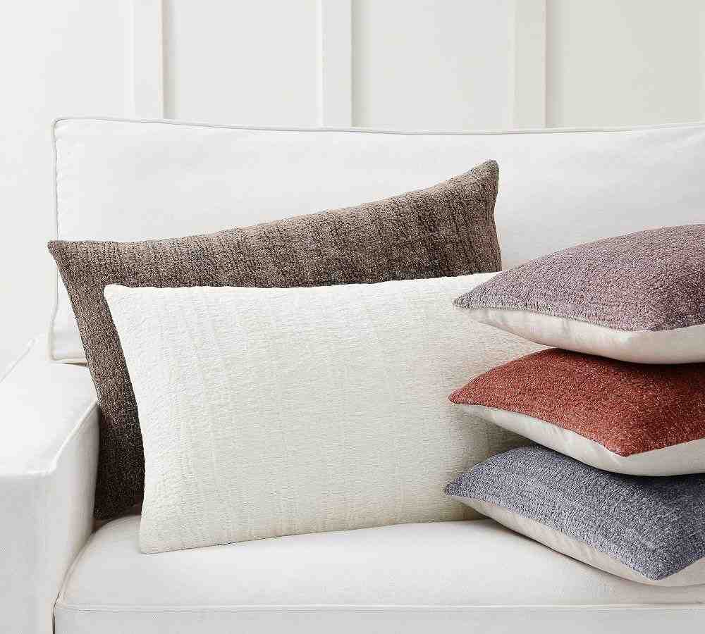Journey Chenille Jacquard Lumbar Pillow Covers
