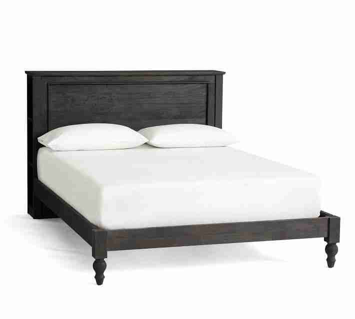 Astoria Storage Headboard & Platform Bed, Rosedale Black, King