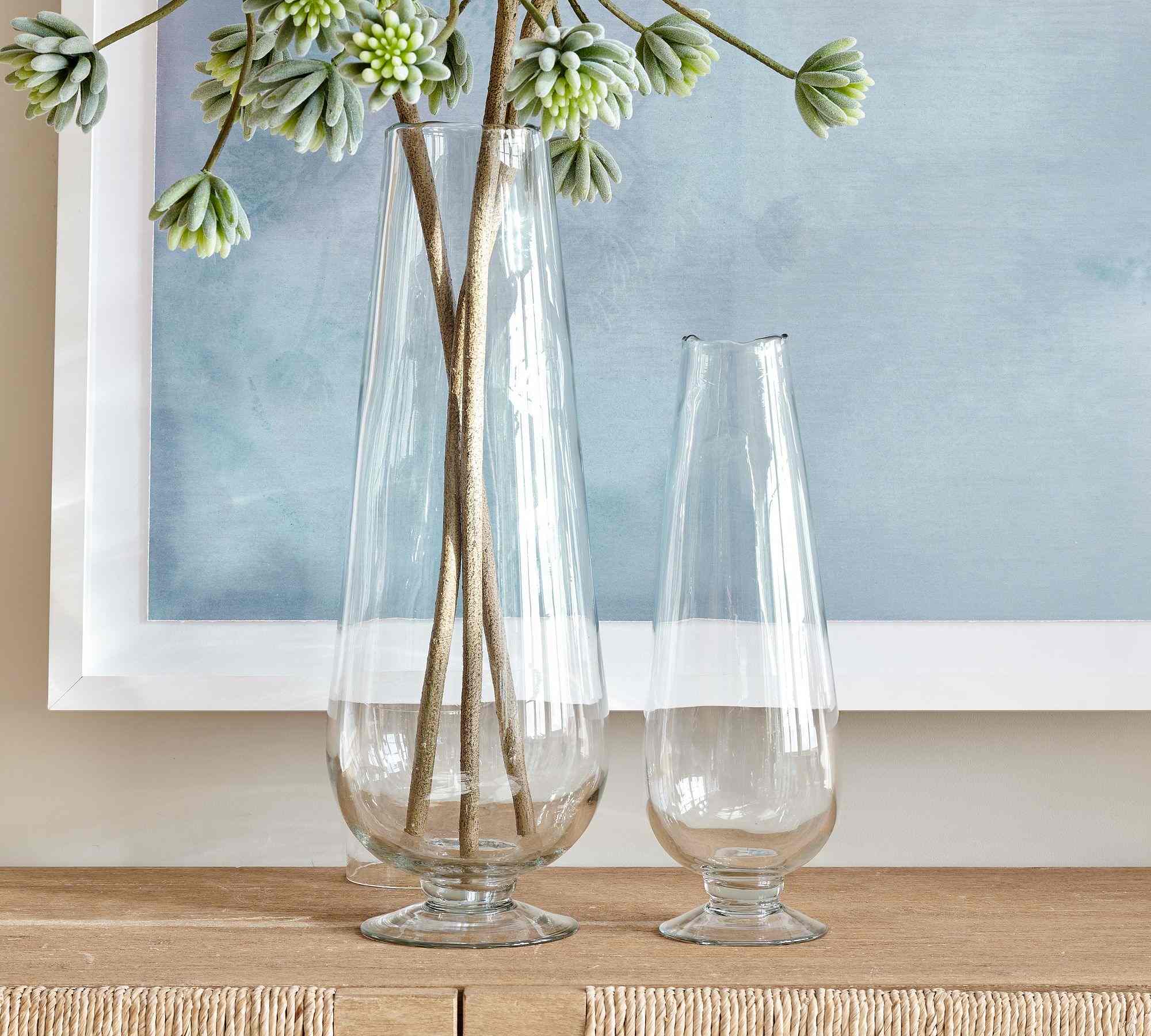 Organic Stem Glass Vase