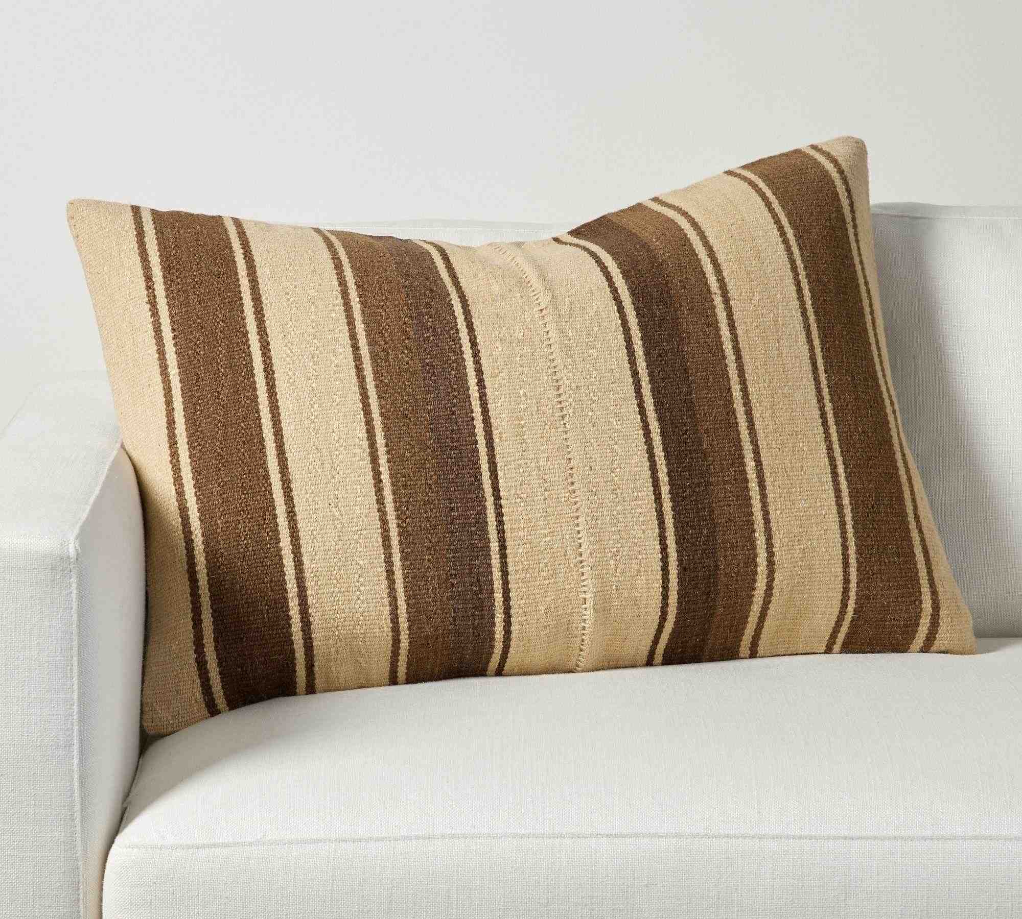 Pottery Barn | Tarim Striped Handwoven Lumbar Pillow Cover