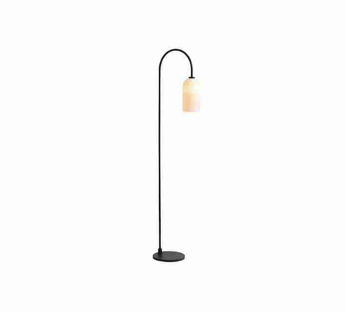 Claremont Milk Glass Cylinder Floor Lamp