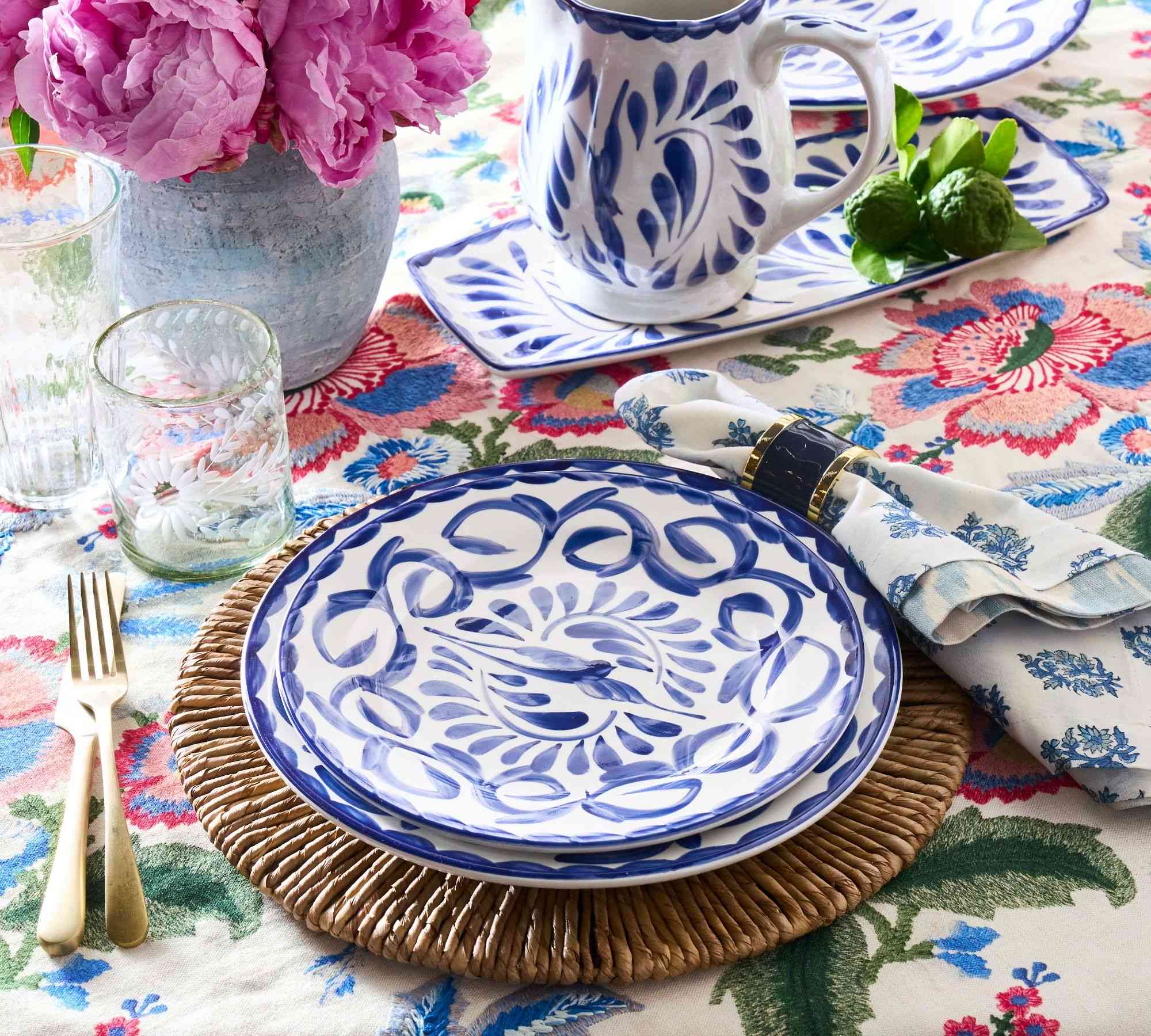 Pottery Barn | Puebla Porcelain Salad Plates