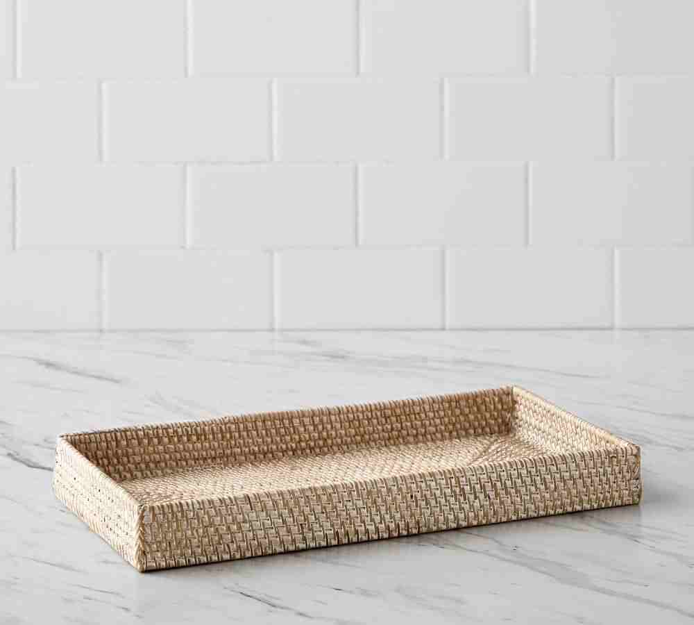 Tava Handwoven Rattan Bathroom Accessories
