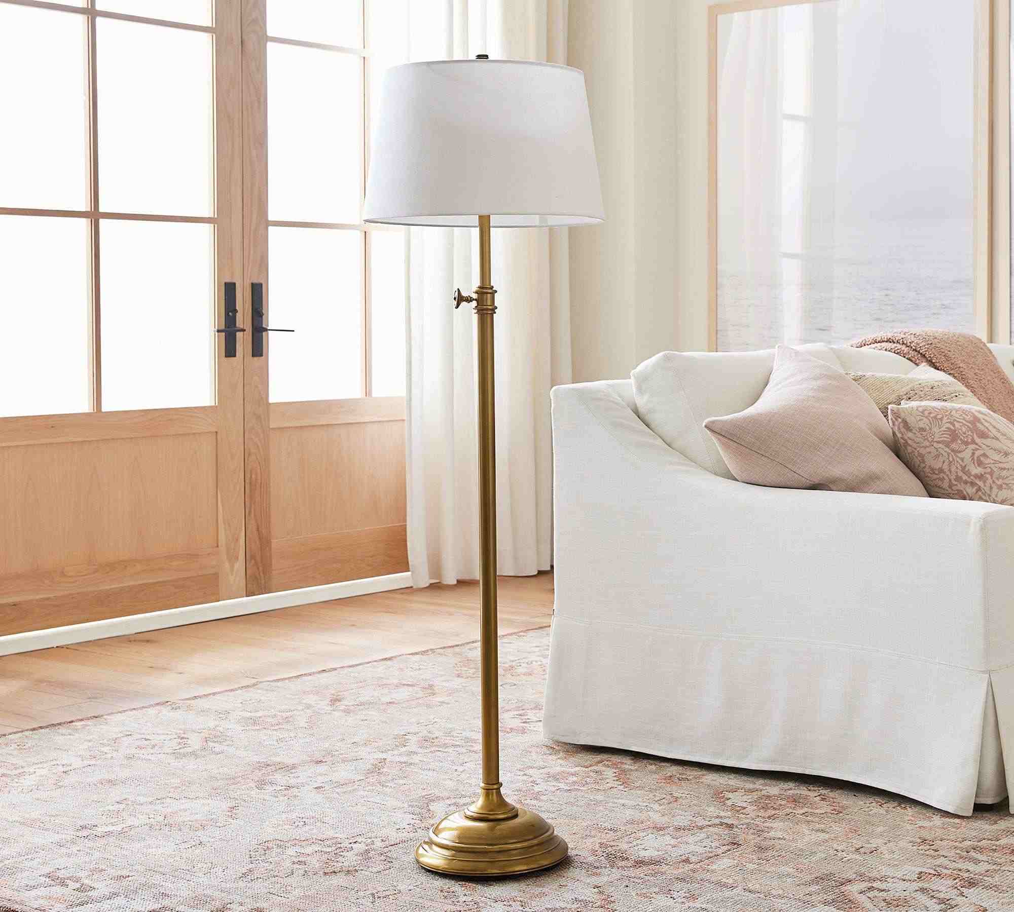 Chelsea Metal Adjustable Floor Lamp: Base Only