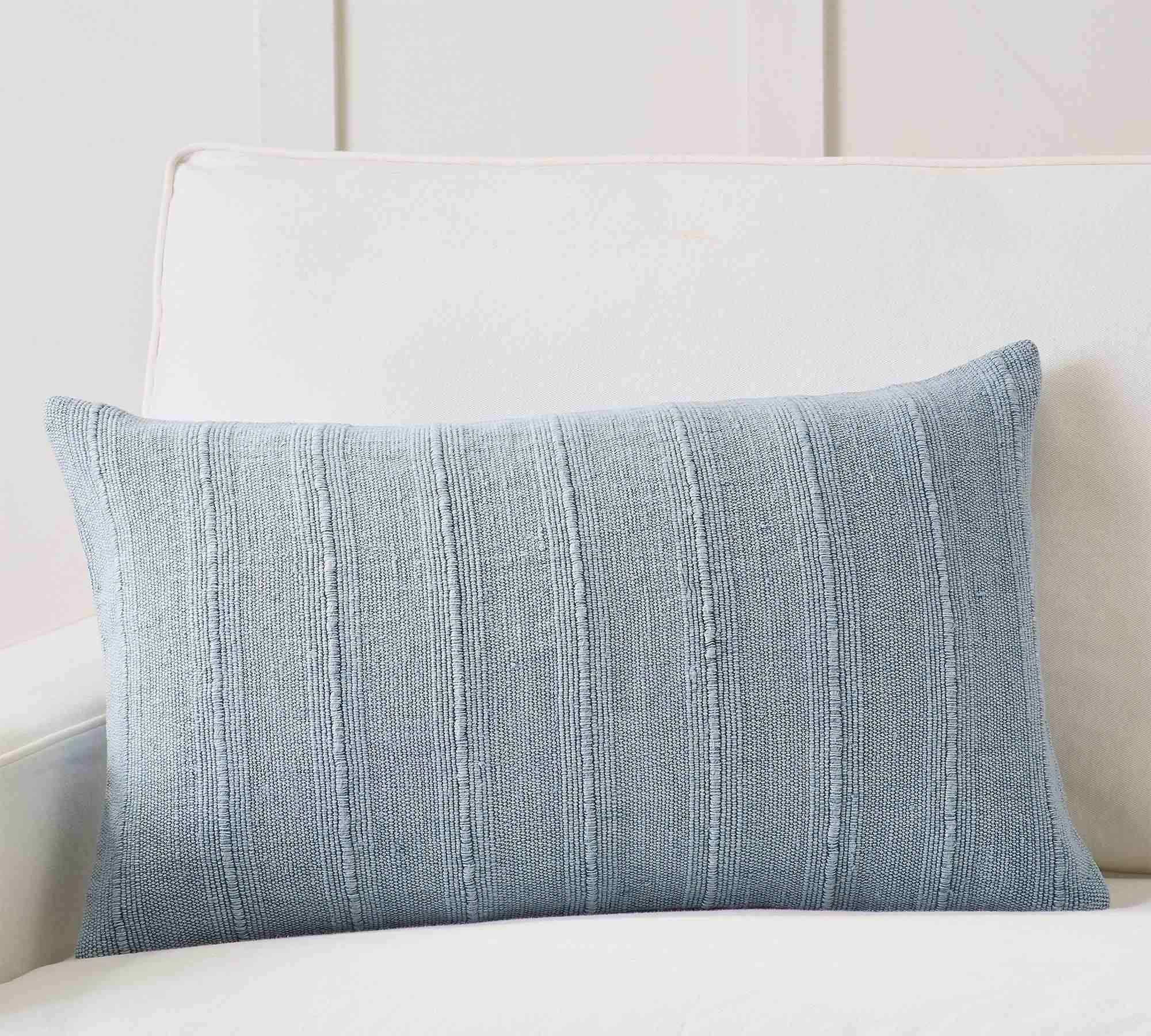 Relaxed Striped Lumbar Pillow Cover