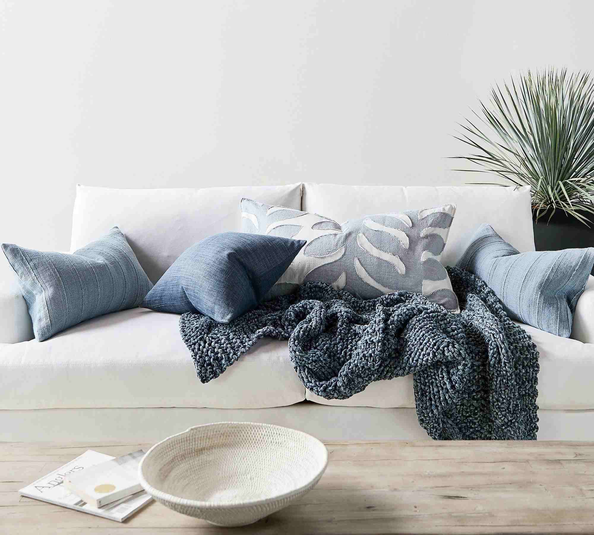Relaxed Striped Lumbar Pillow Cover