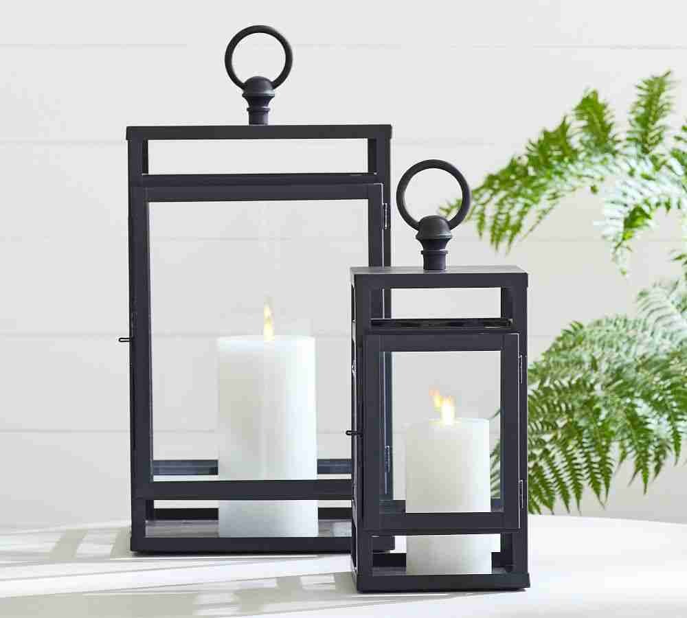 Maxwell Handcrafted Lantern - Black