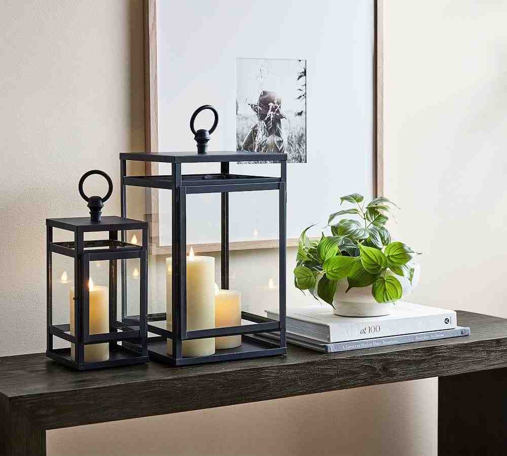 Maxwell Handcrafted Lantern - Black