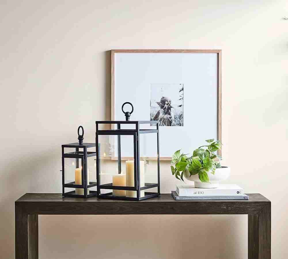 Maxwell Handcrafted Lantern - Black