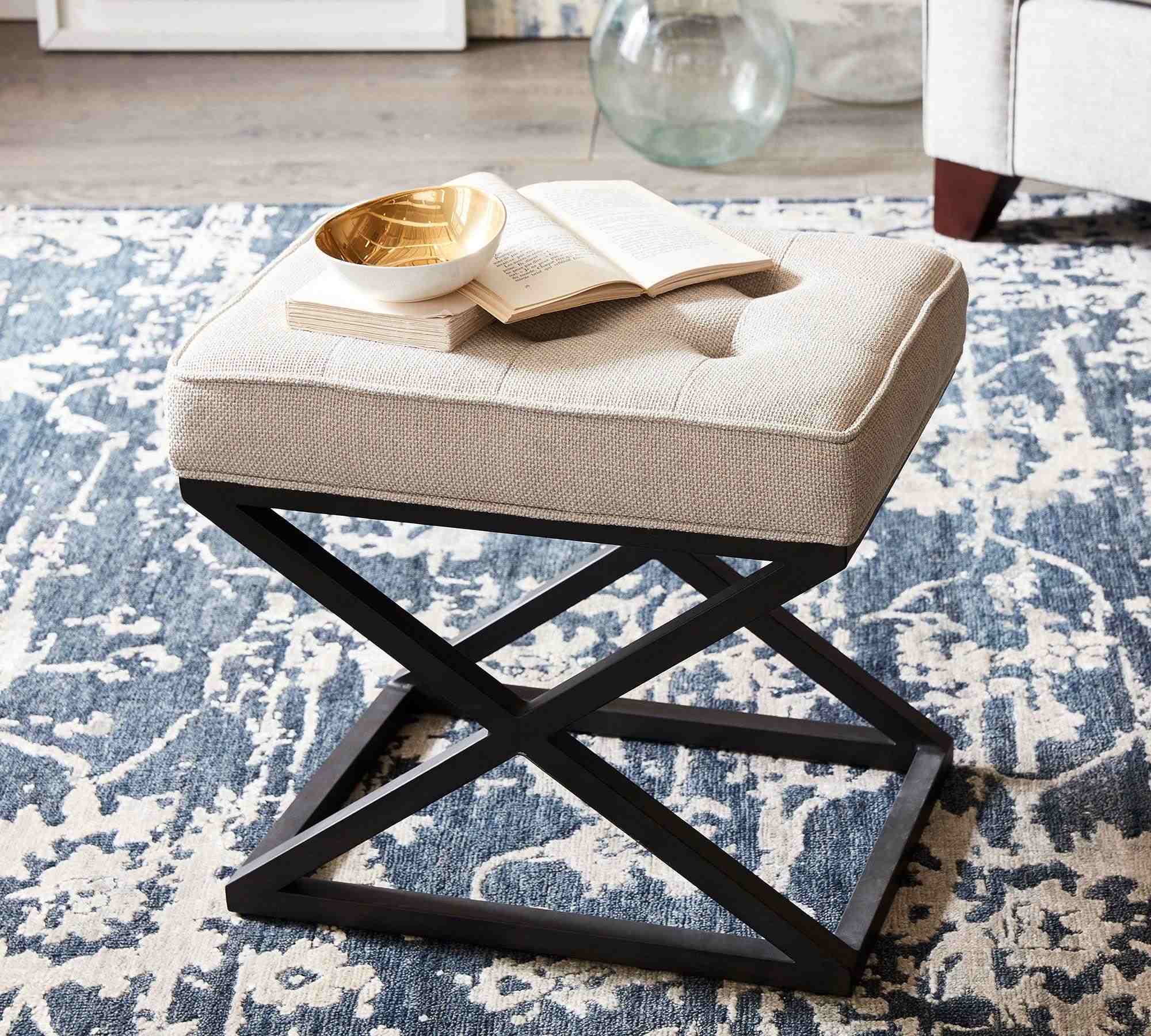 Kirkham Tufted Upholstered Stool