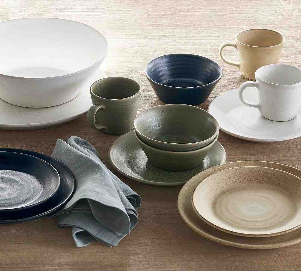 Larkin Reactive Glaze Stoneware Soup Bowls, Set of 4