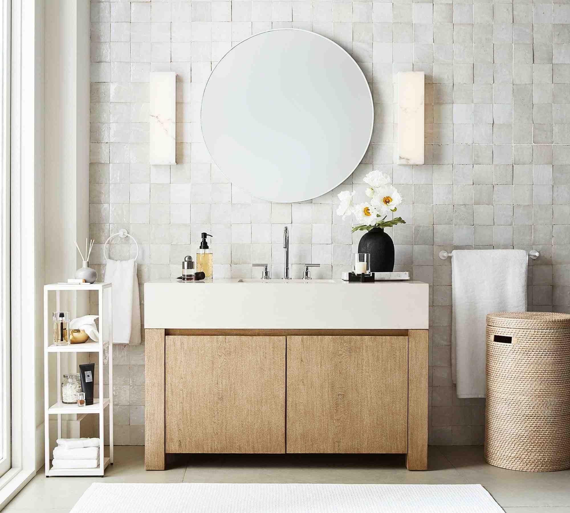 Hammered Glass Bathroom Accessories