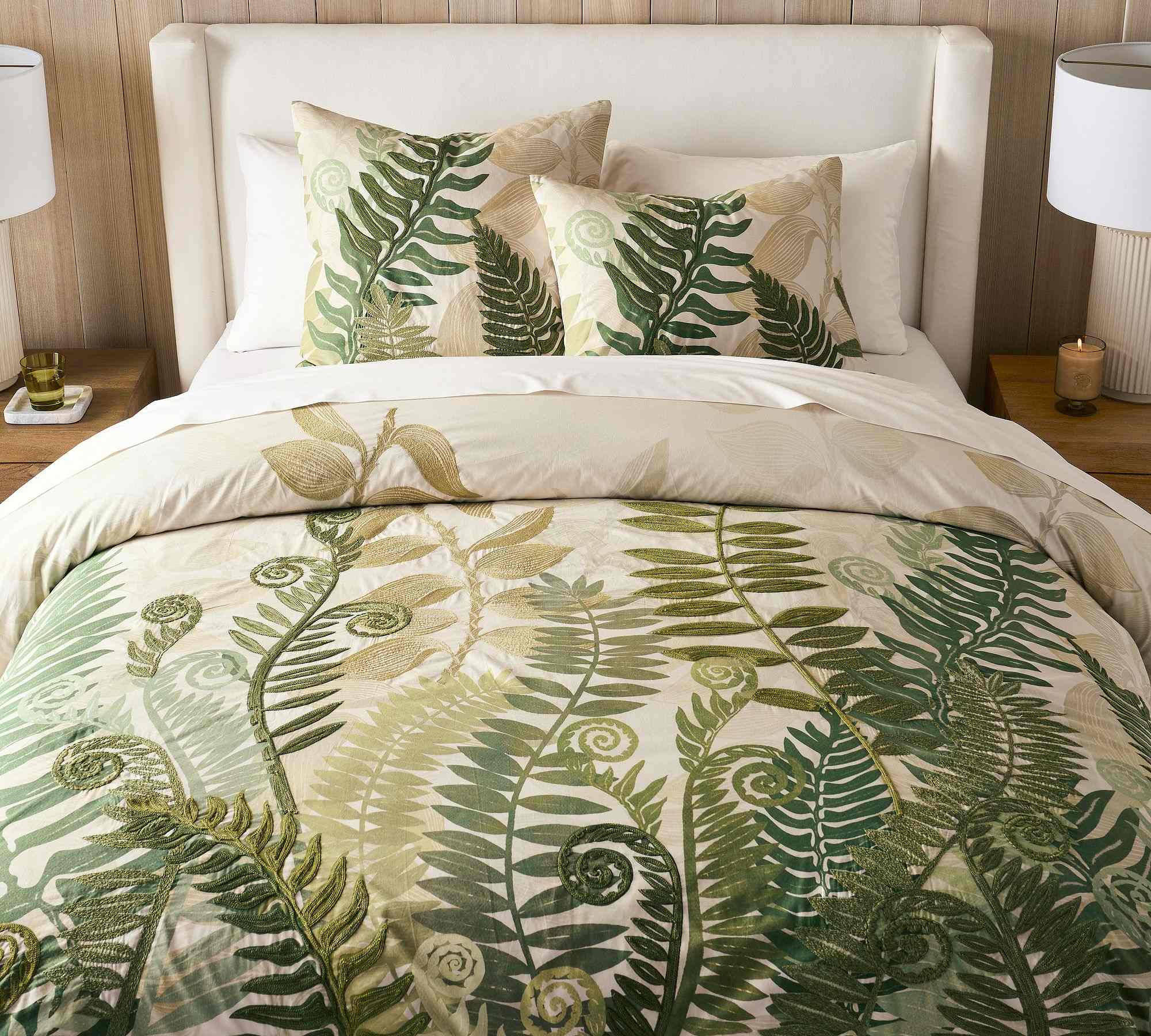 Fern Embroidered Duvet
