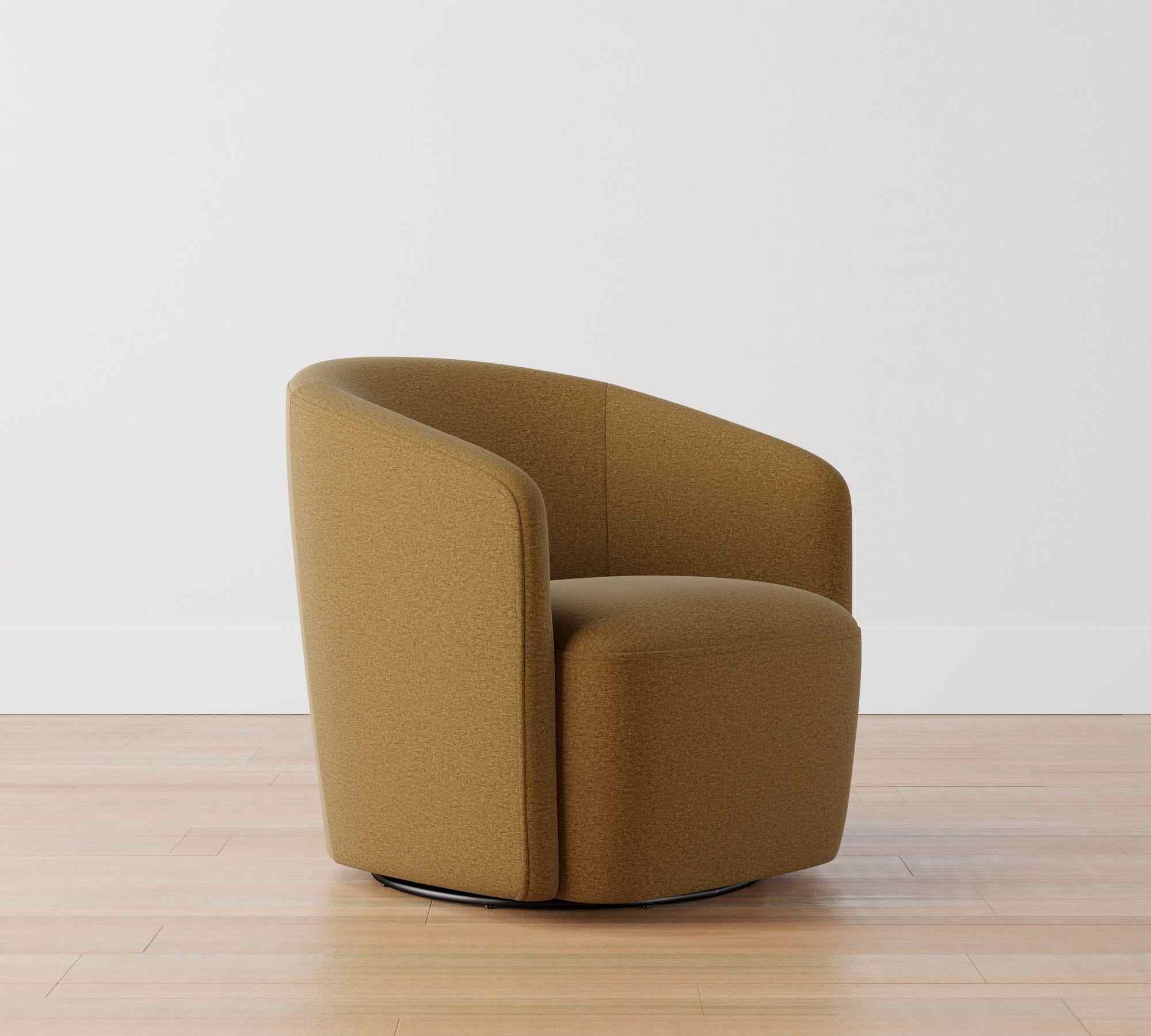 Preston Upholstered Swivel Armchair