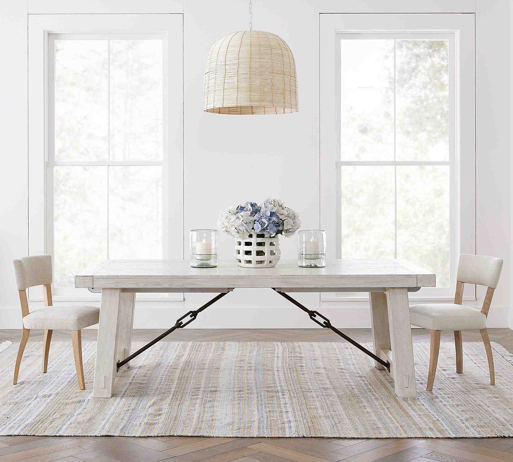 Payson Upholstered Dining Side Chair, Seadrift Leg, Performance Boucle Oatmeal