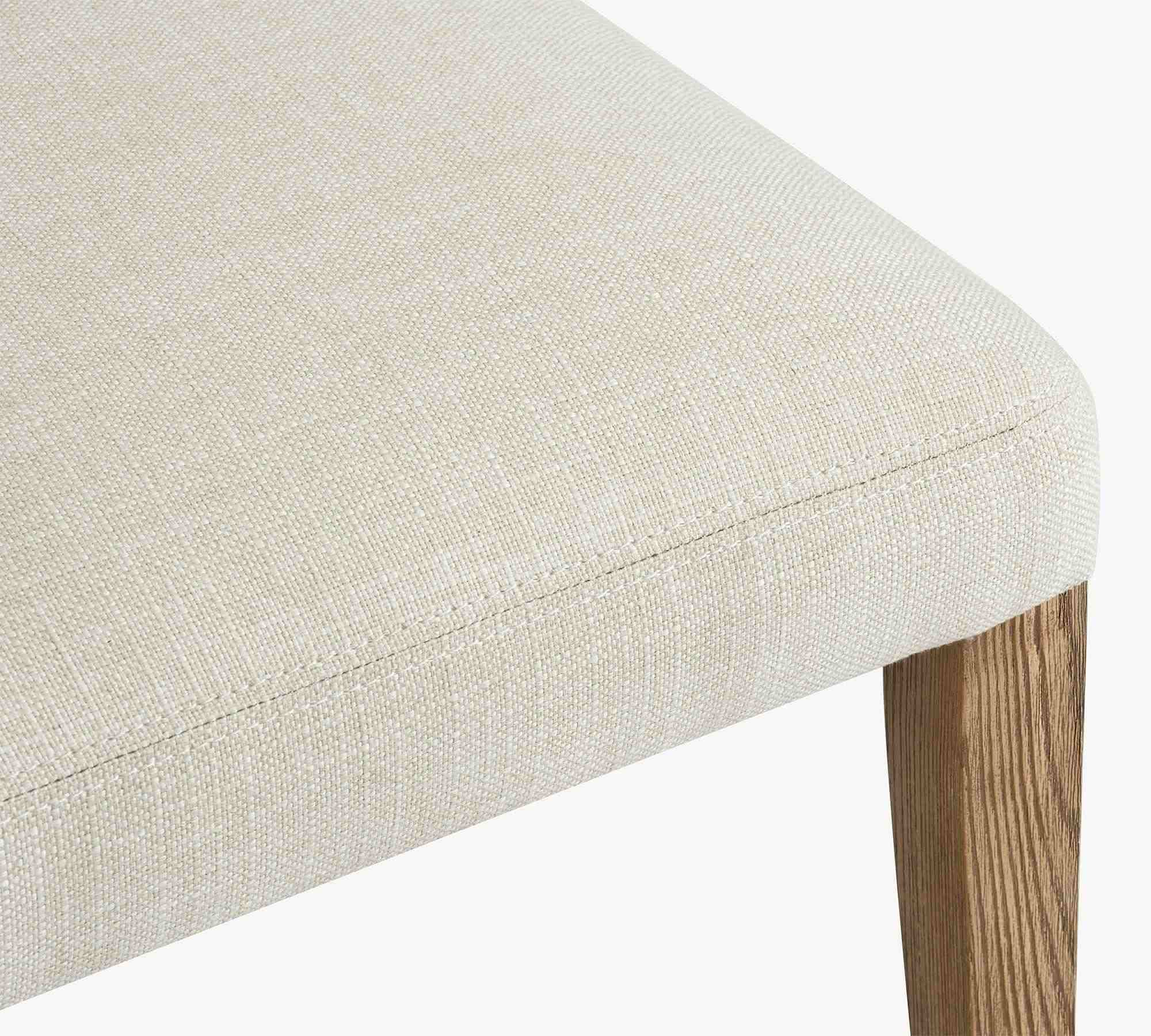 Payson Upholstered Dining Side Chair, Seadrift Leg, Performance Boucle Oatmeal