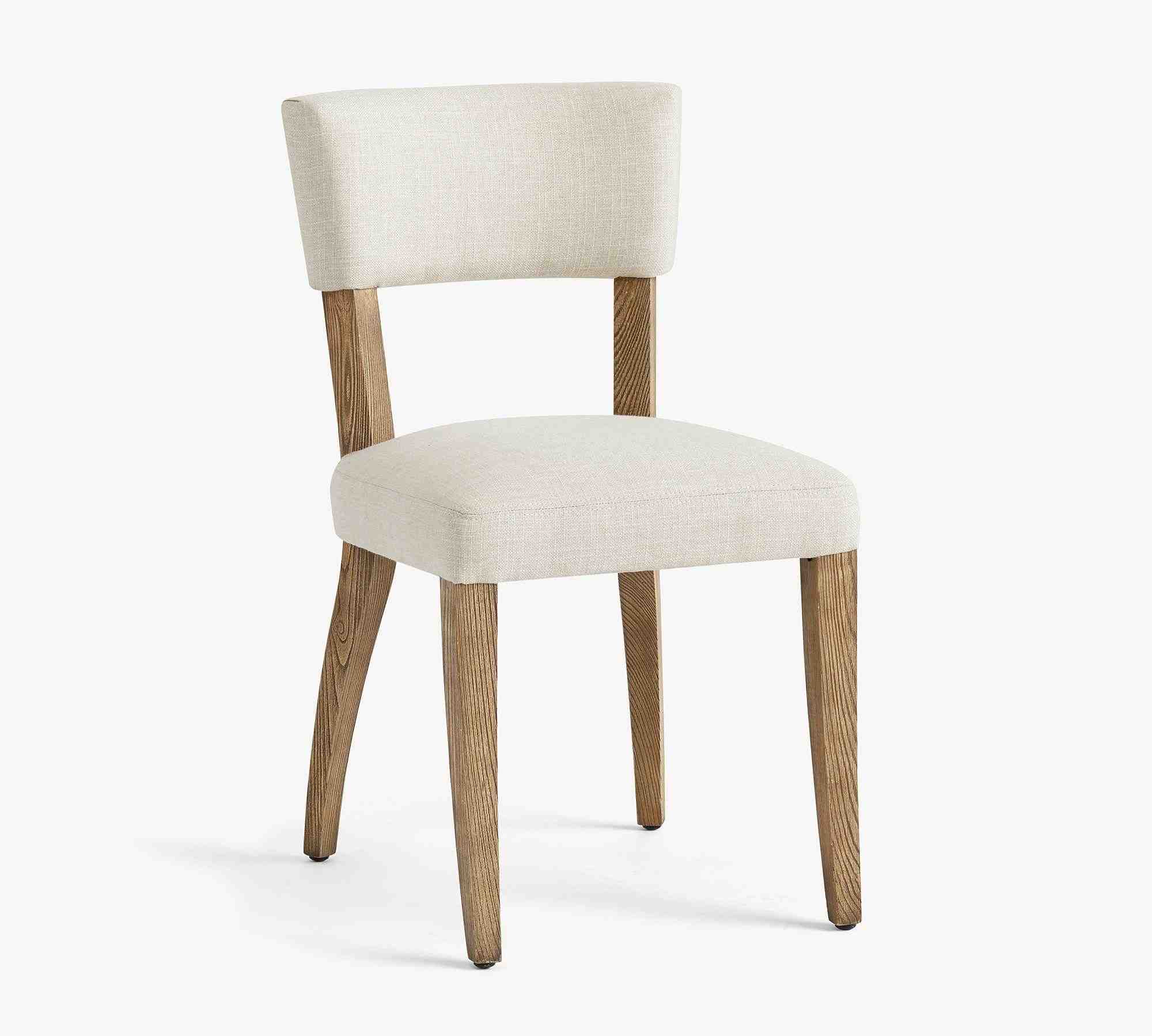 Payson Upholstered Dining Side Chair, Seadrift Leg, Performance Boucle Oatmeal