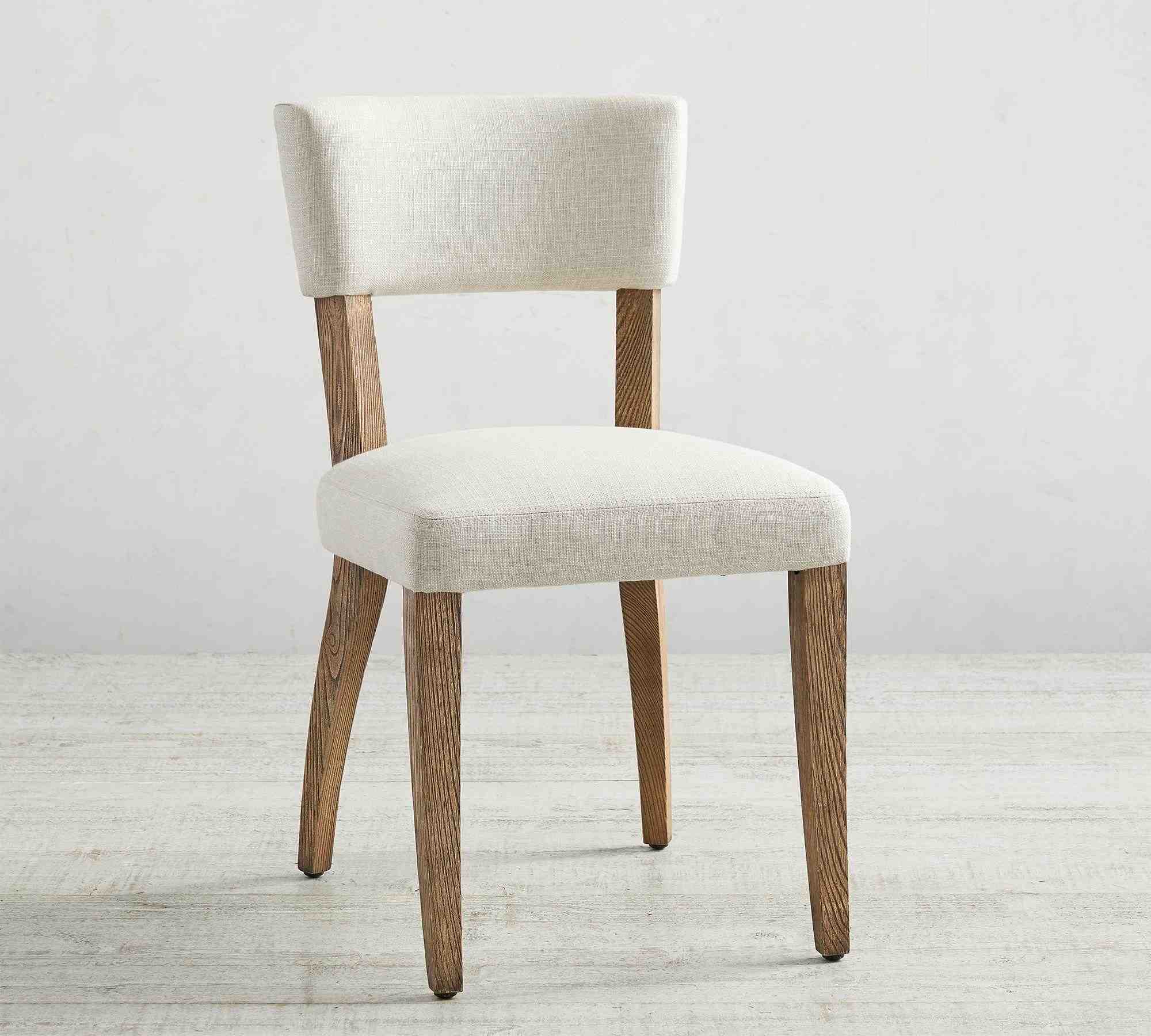 Payson Upholstered Dining Side Chair, Seadrift Leg, Performance Boucle Oatmeal