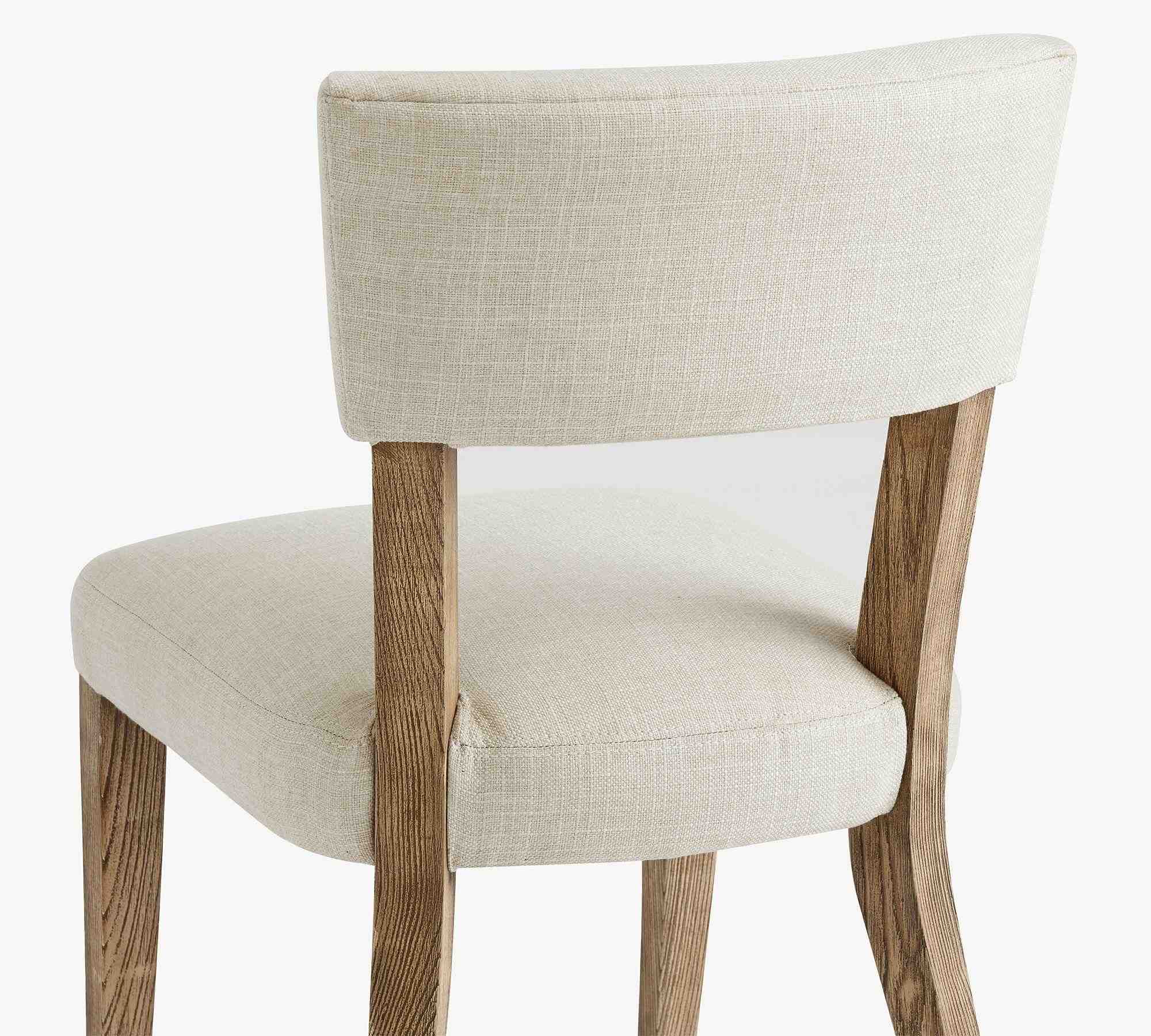 Payson Upholstered Dining Side Chair, Seadrift Leg, Performance Boucle Oatmeal