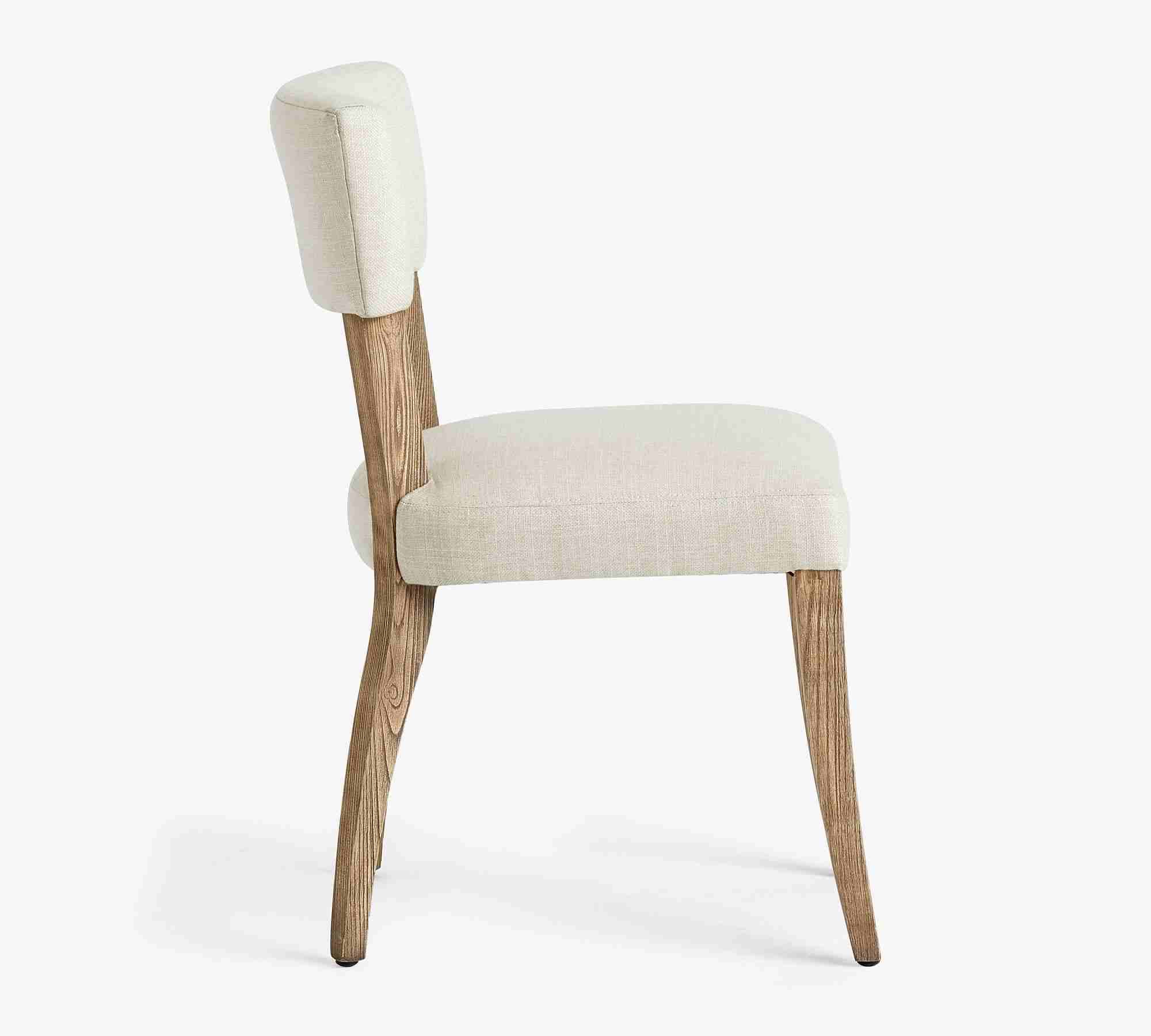 Payson Upholstered Dining Side Chair, Seadrift Leg, Performance Boucle Oatmeal