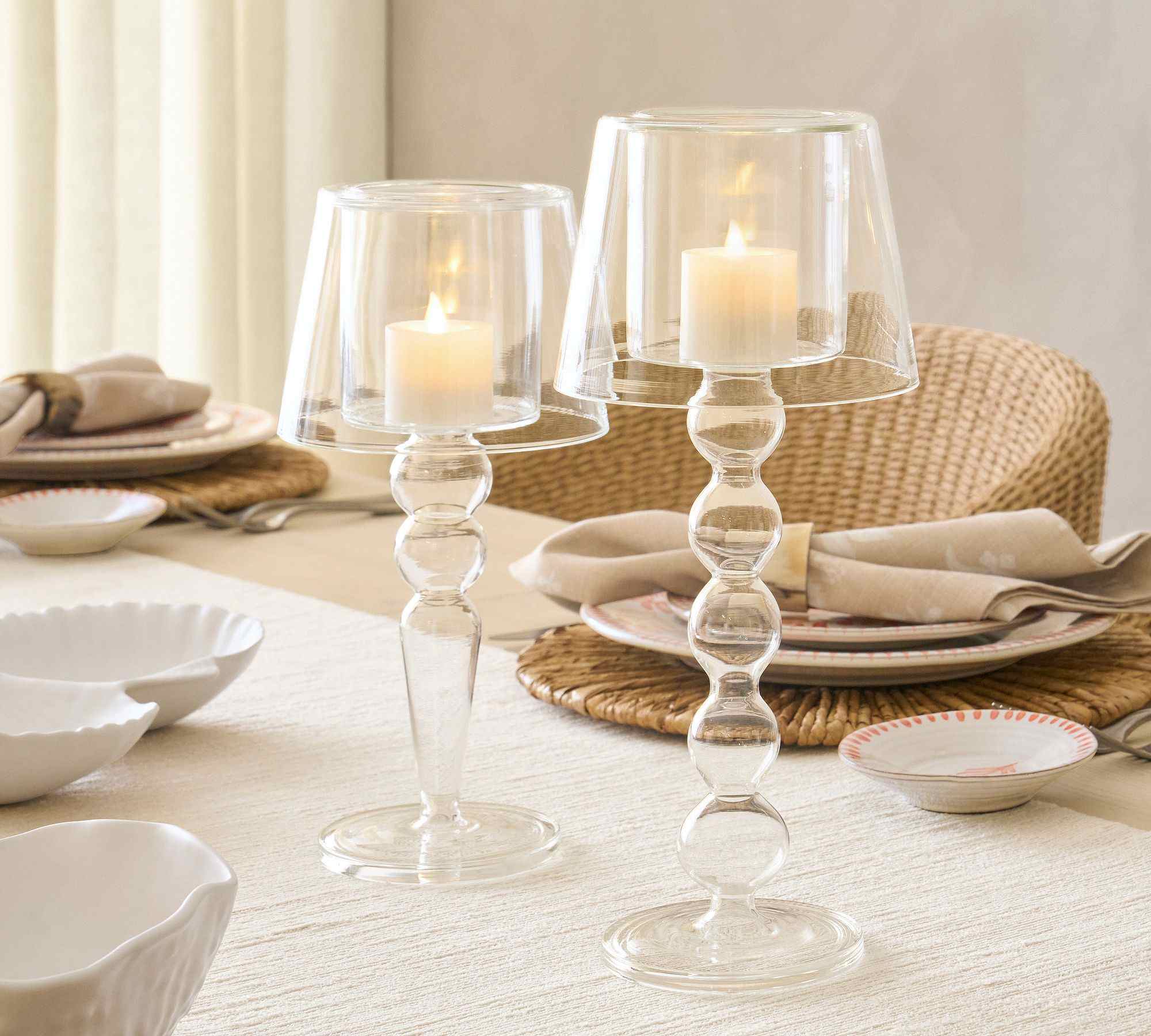 Pottery Barn | Cordelia Glass Lamp Votive Holder