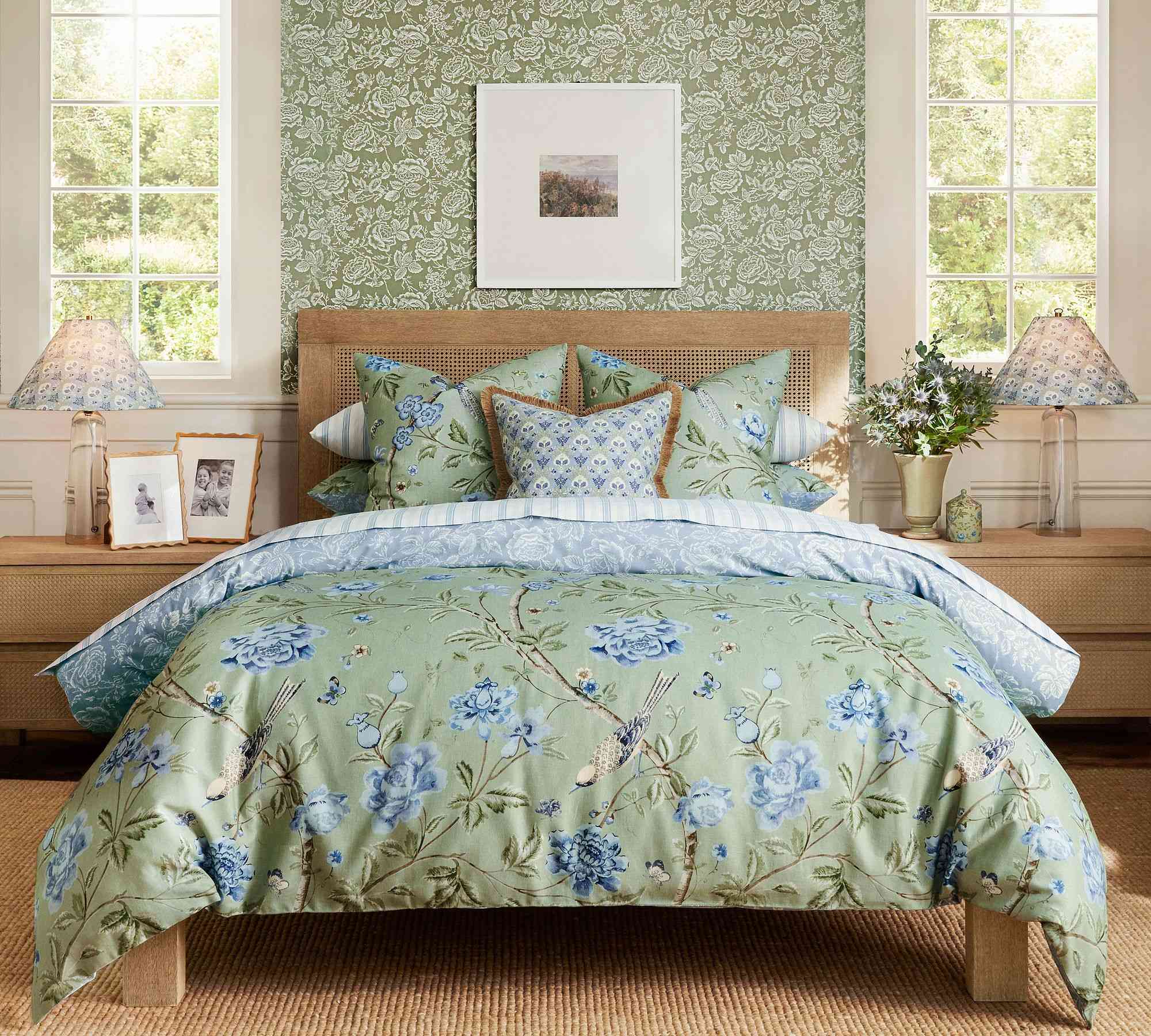Pottery Barn | Kravet Meadowlark Reversible Duvet Cover