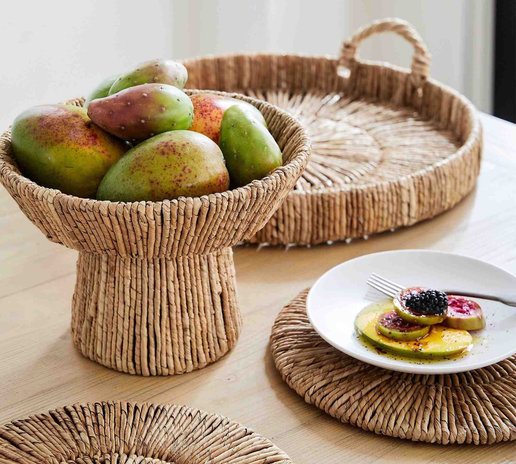 Malibu Woven Footed Bowl