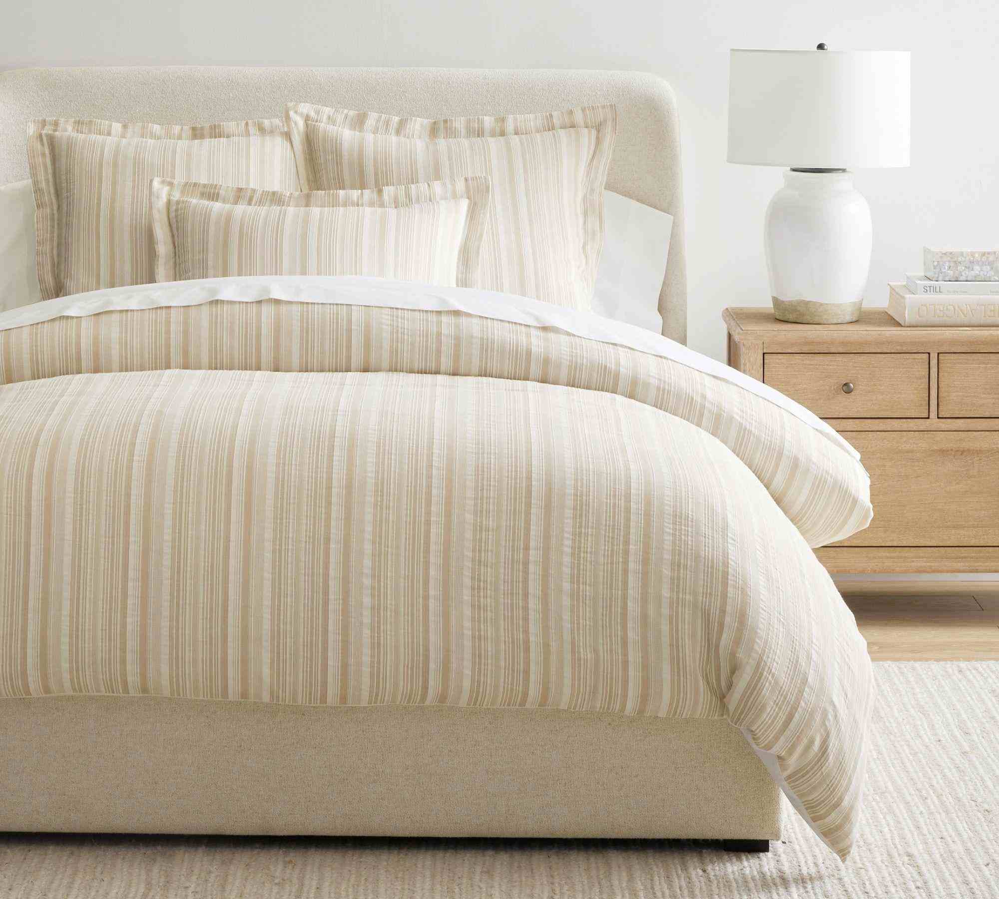 Beckett Yarn Dye Textured Striped Sham