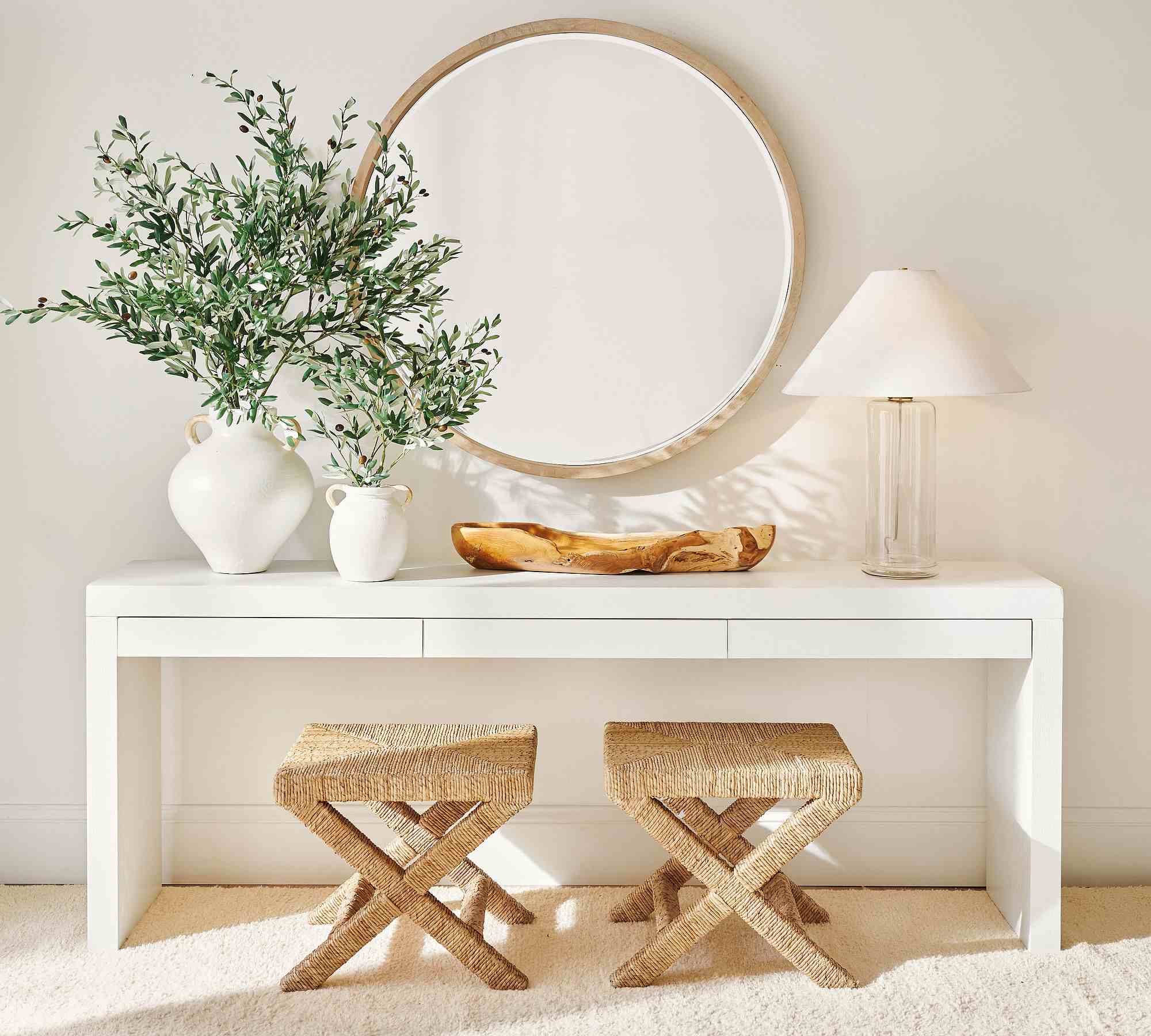 Traditional Faux Olive Branch