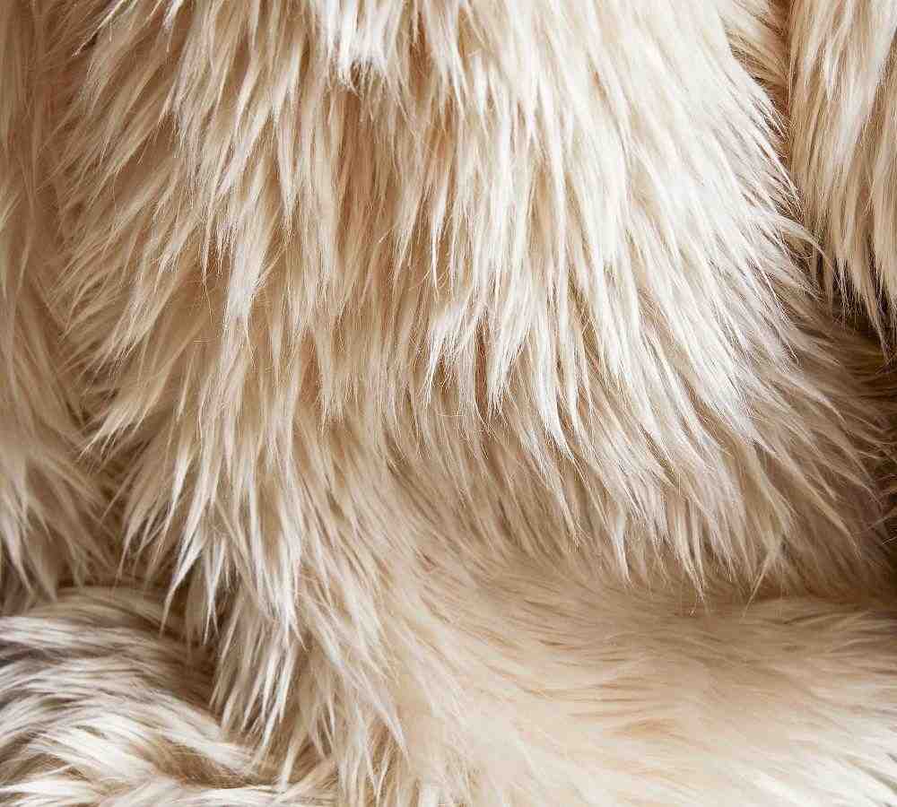 Faux Real Fur Throw