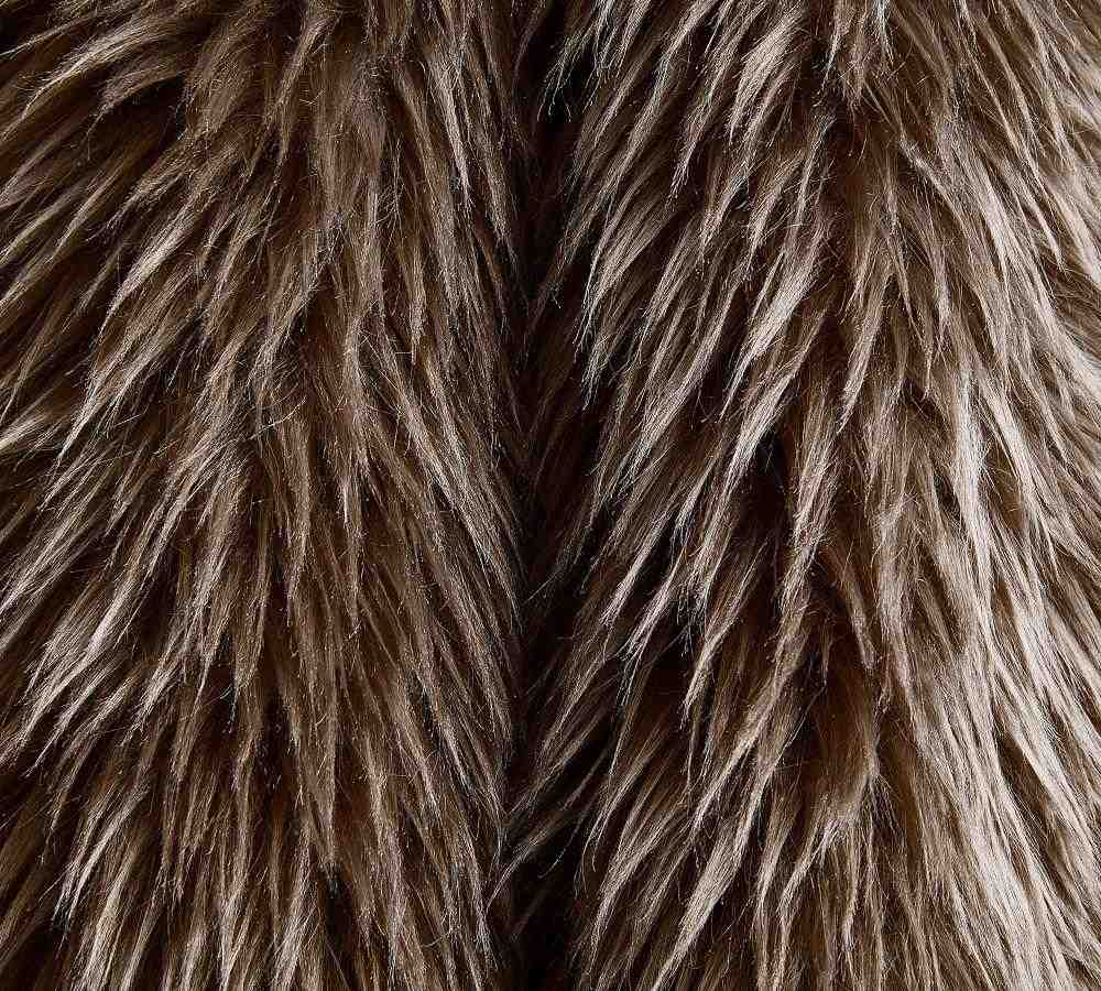 Faux Real Fur Throw