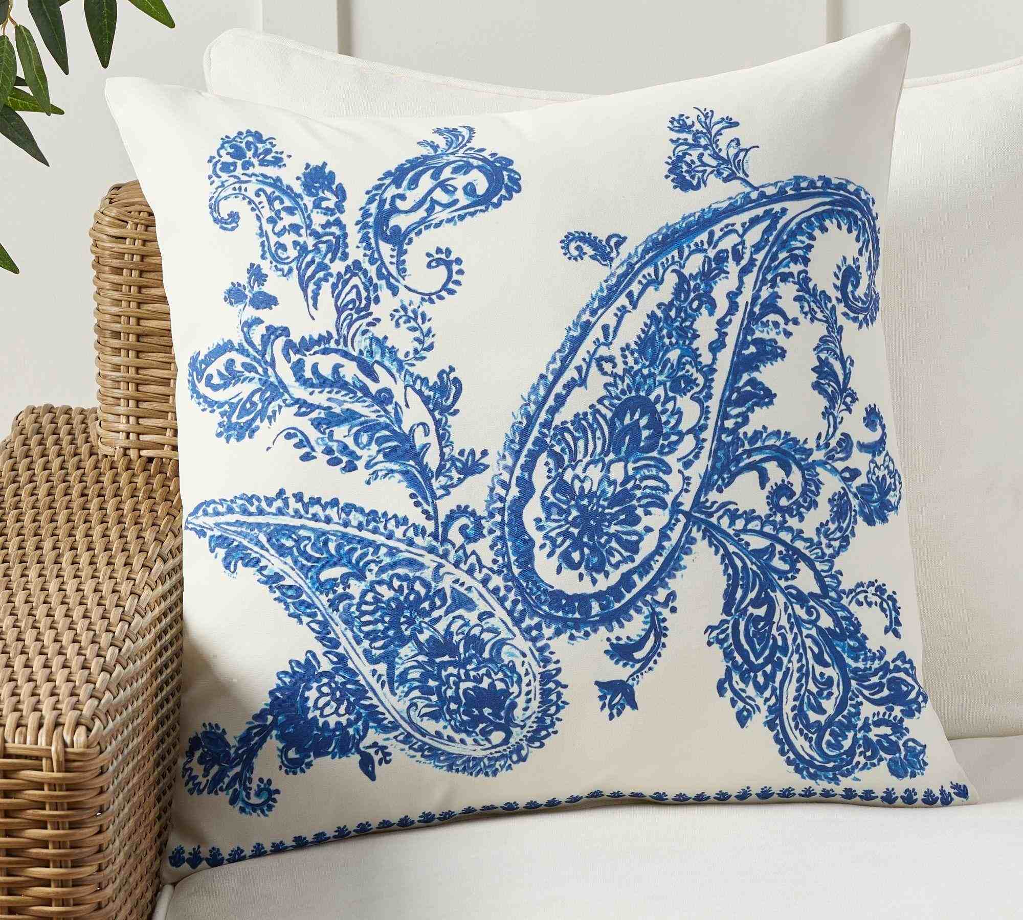 Corin Paisley Outdoor Pillow