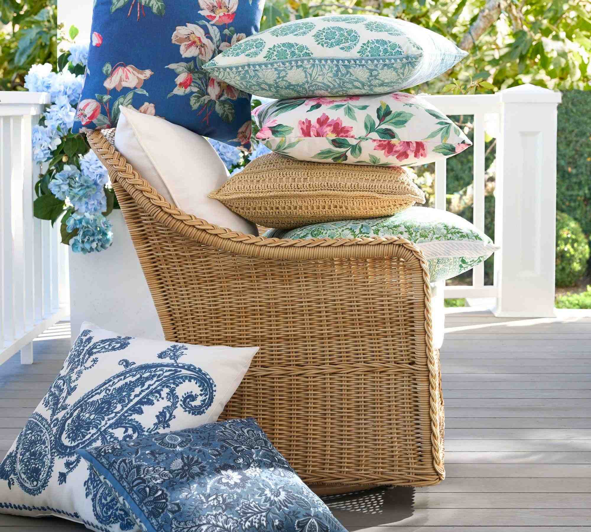 Corin Paisley Outdoor Pillow