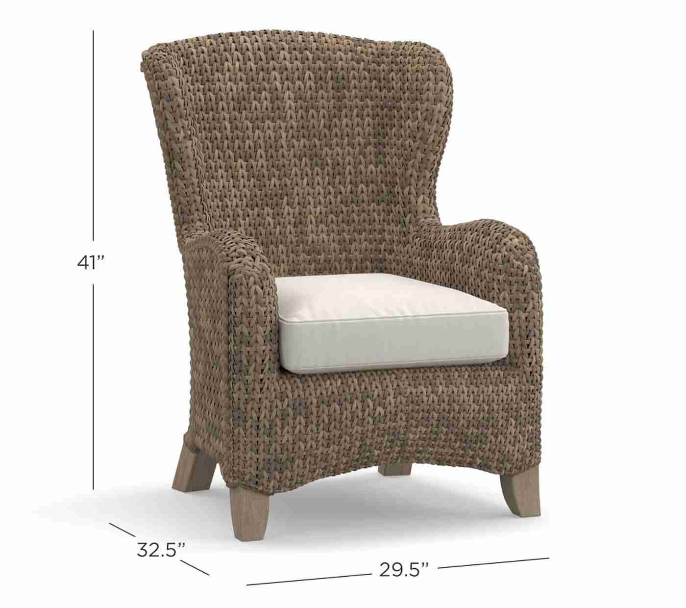 Seagrass Wingback Chair