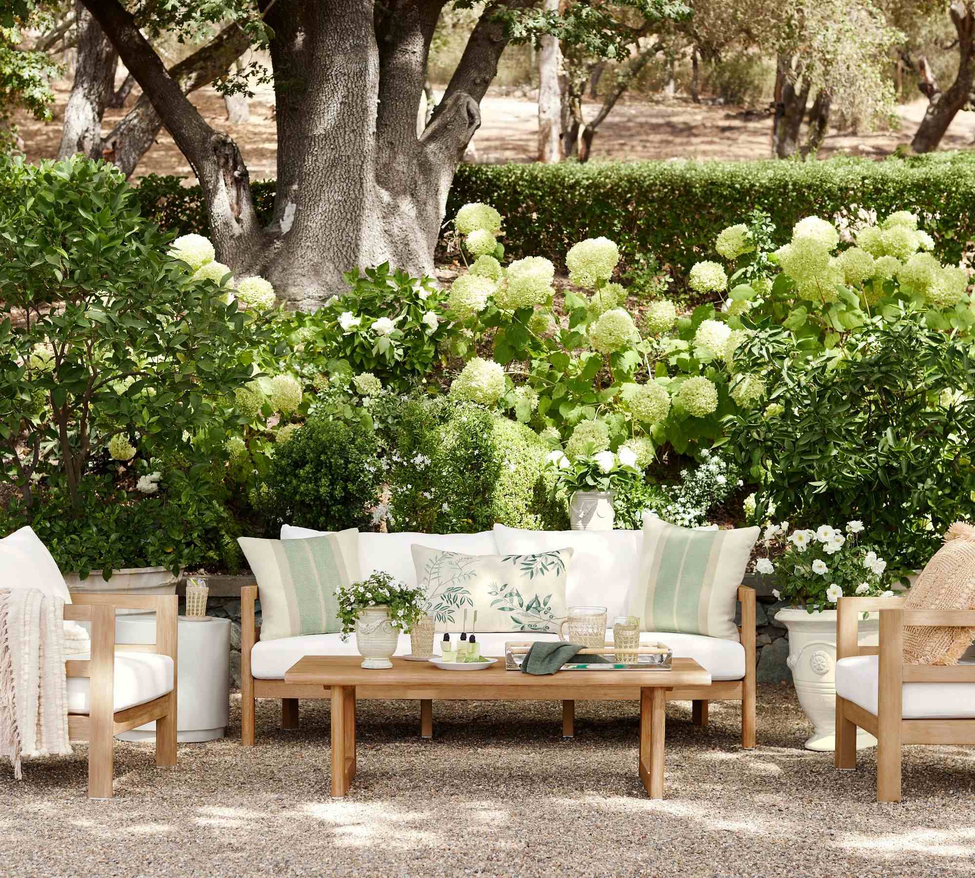 Pottery Barn | Woodside Eucalyptus Outdoor Sofa