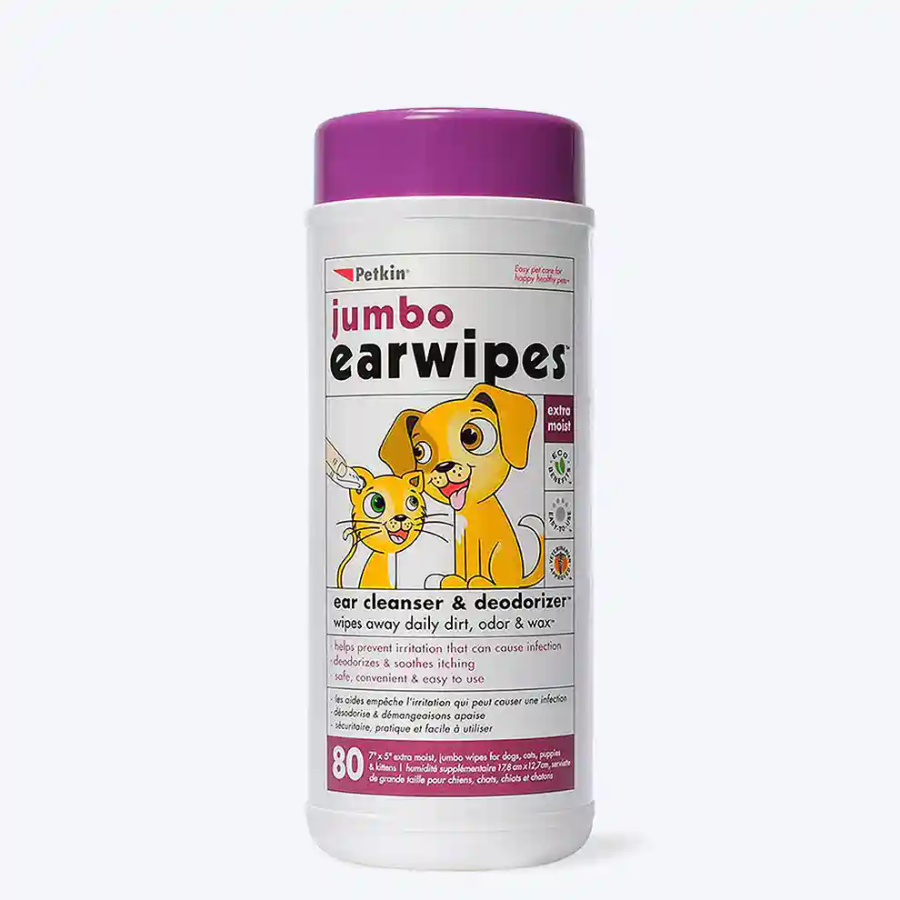 Petkin Jumbo Earwipes