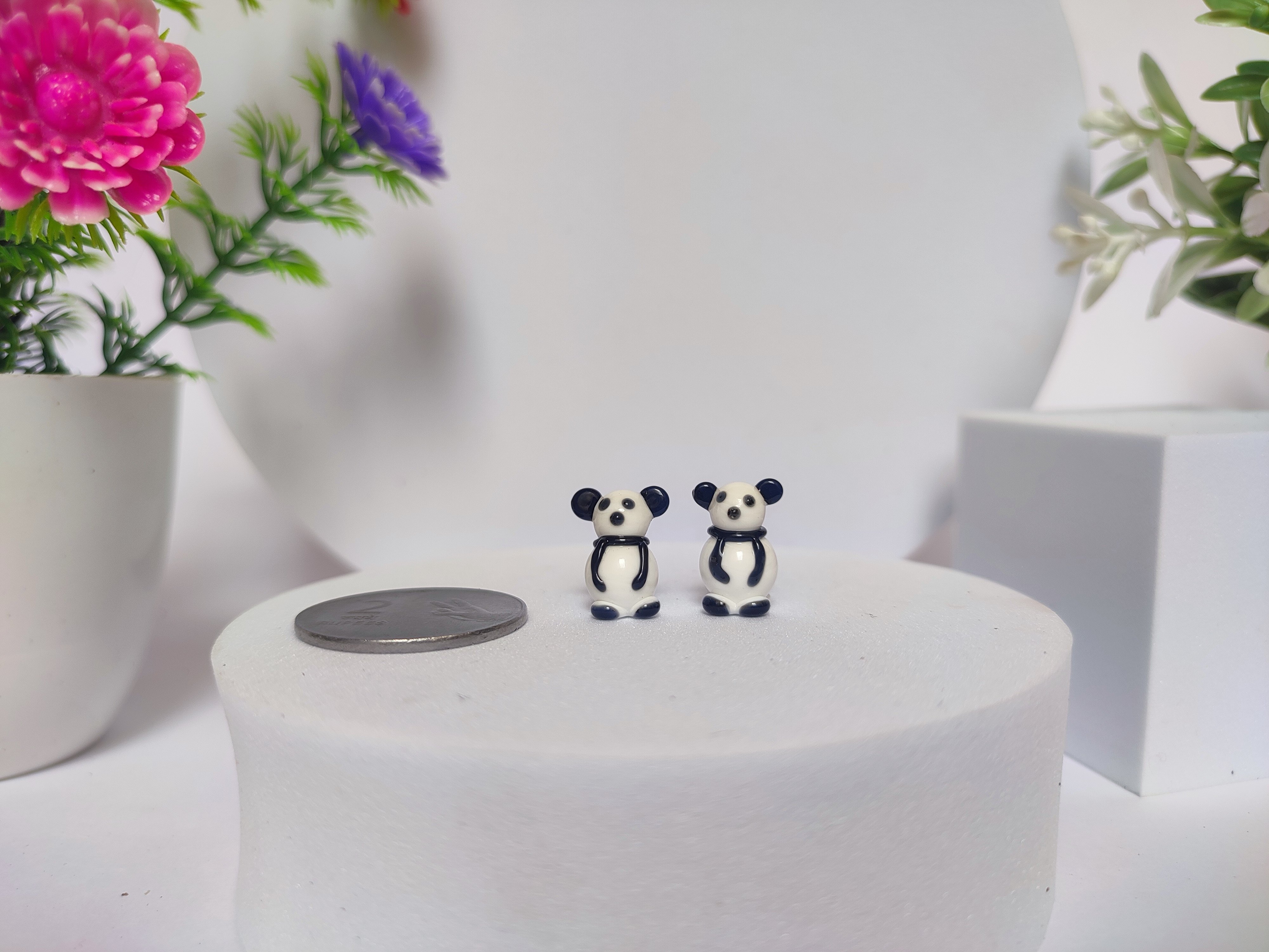 Glass Miniature Baby Panda