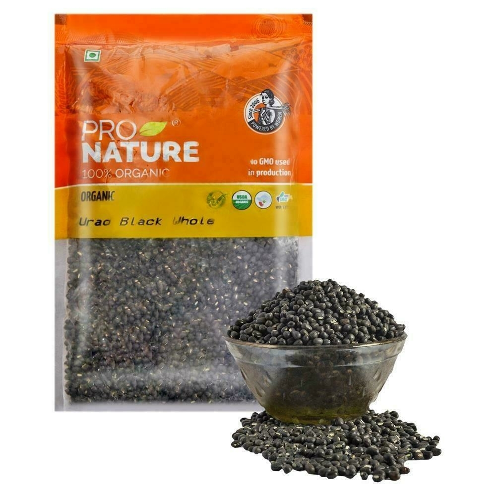 Pro Nature Organic Whole Black Urad 500 G