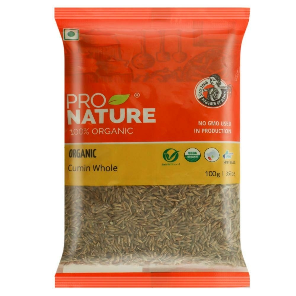 Pro Nature 100% Organic Cumin Seeds 100 G