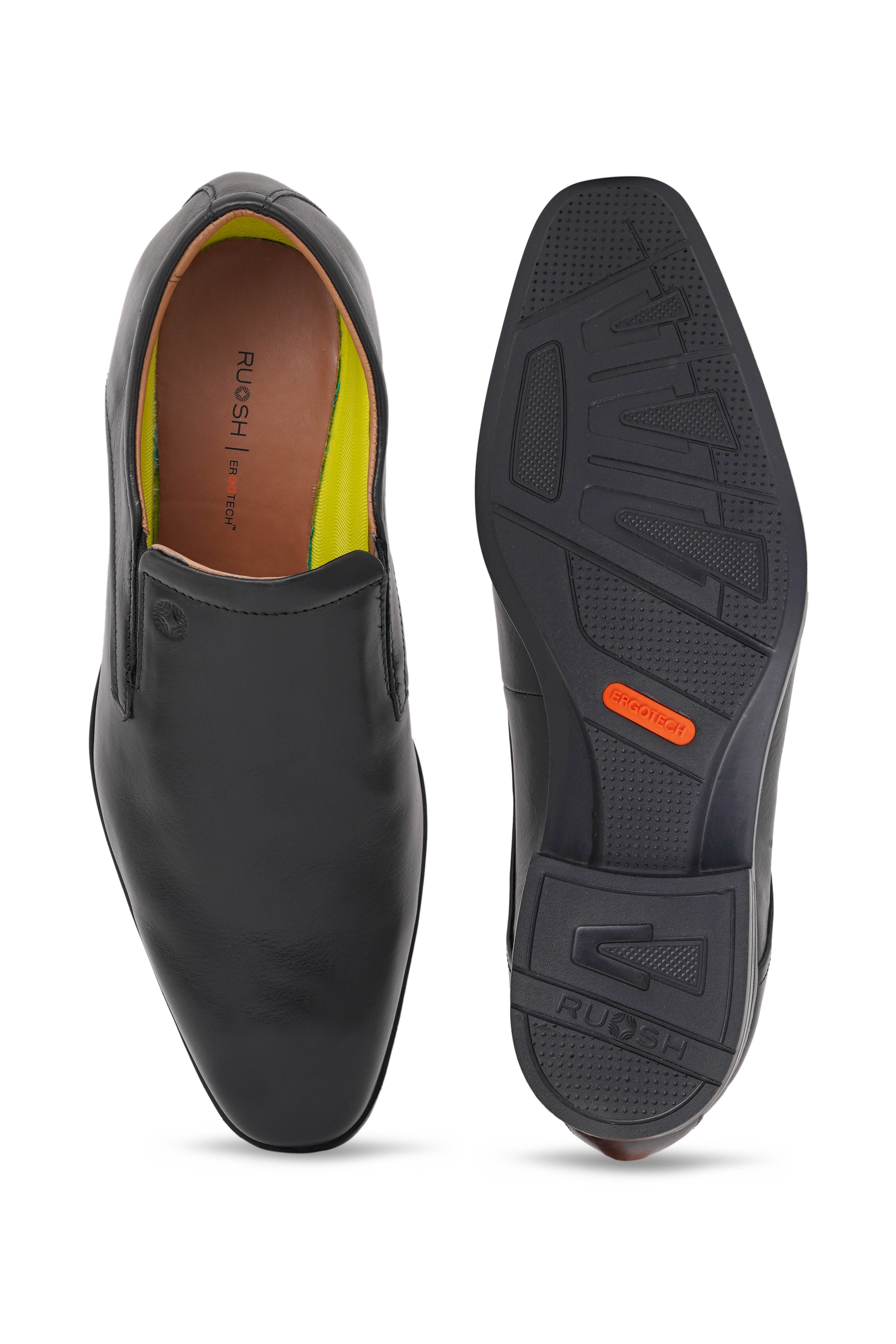The Colombo Ruosh Men Black Formal Slip-On
