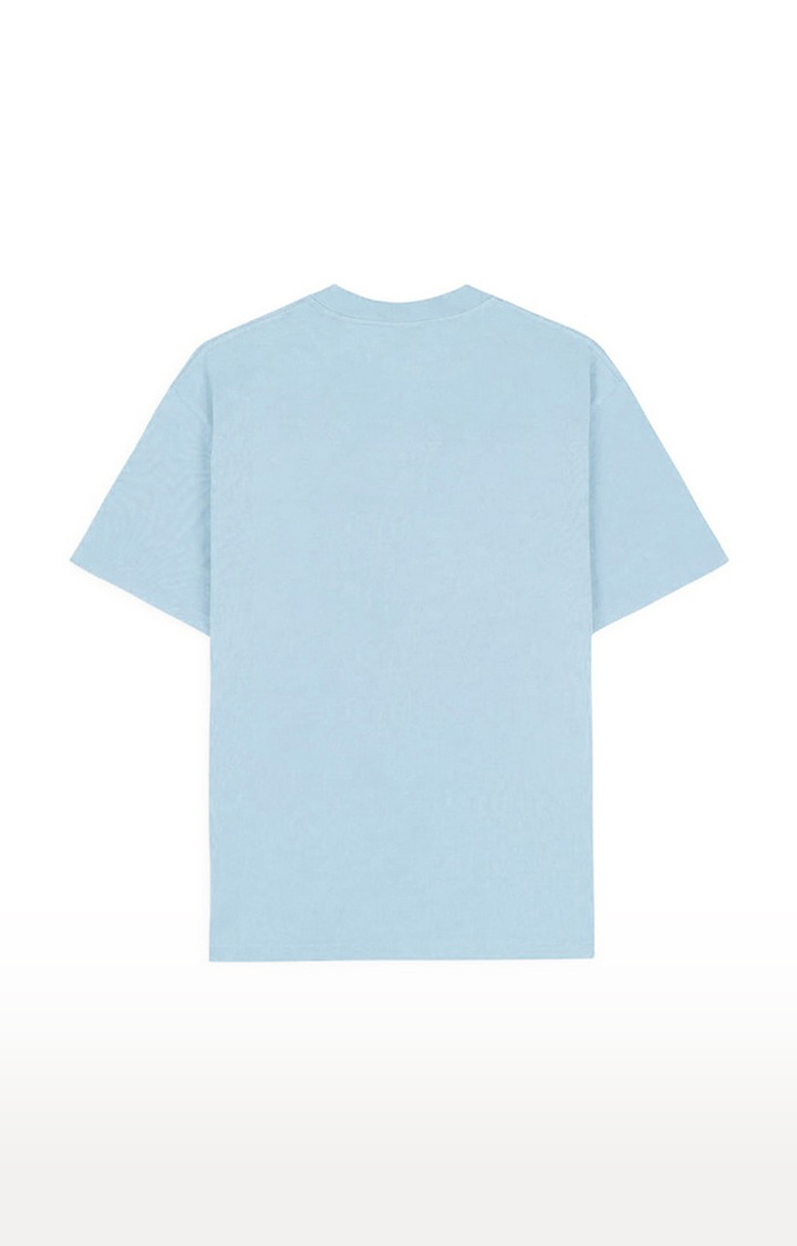 Men's Blue Cotton Psycho Regular T-Shirts