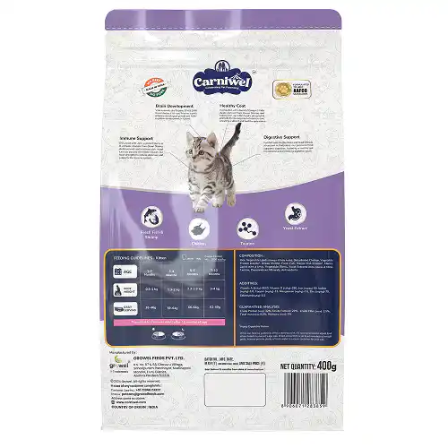 Carniwel Fresh Fish and Shrimp For Kitten Cat Dry Food