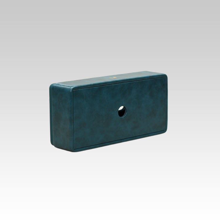 Tissue Box Holder for Home and Office in Premium Faux Leather | Size: 9.5 x 4.5 x 2.5(H) Inches | Moderno | Blue